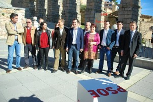 Tudanca arropa a sus candidatos en Segovia
