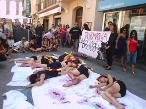 Protesta antitaurina en Fernández Ladreda