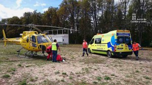 Rescate de un accidentado en Valsaín