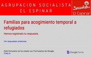 El PSOE inicia la búsqueda de familias de acogida en El Espinar