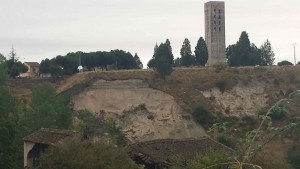 Desprendimiento de un tramo de talud en Coca