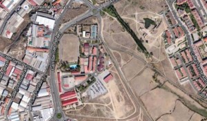 Incidencia con el alumbrado público en el acceso a Segovia por la carretera de San Rafael