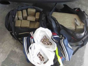 Dos detenidos en Grajera con cuarenta y cuatro kilos de hachís