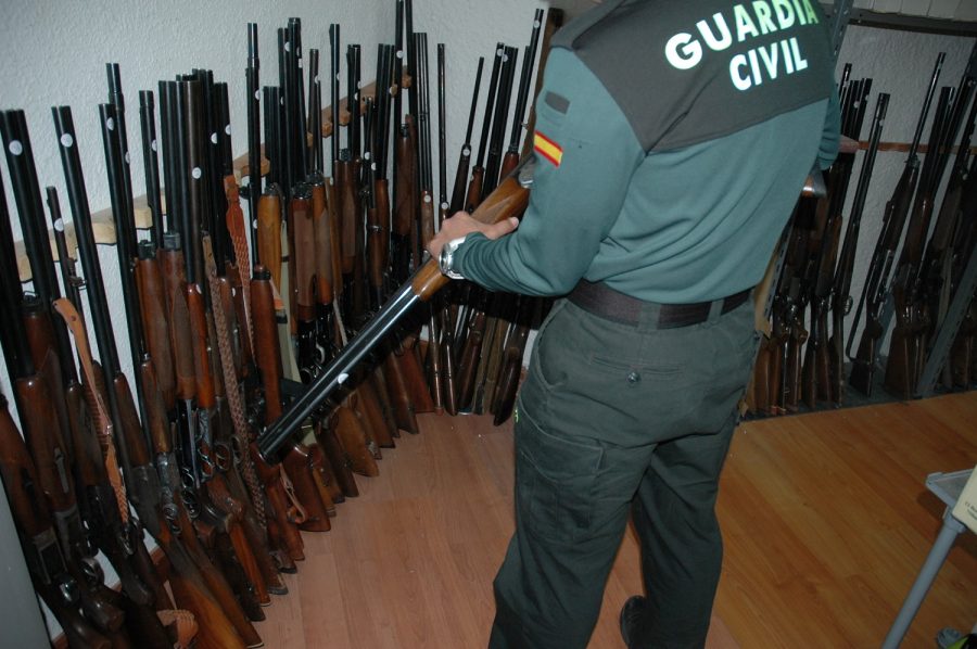 La Guardia Civil subastará 265 armas de fuego