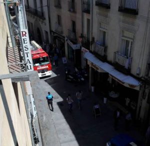 Un calefactor provoca un pequeño incendio en una vivienda en la calle Doctor Sancho