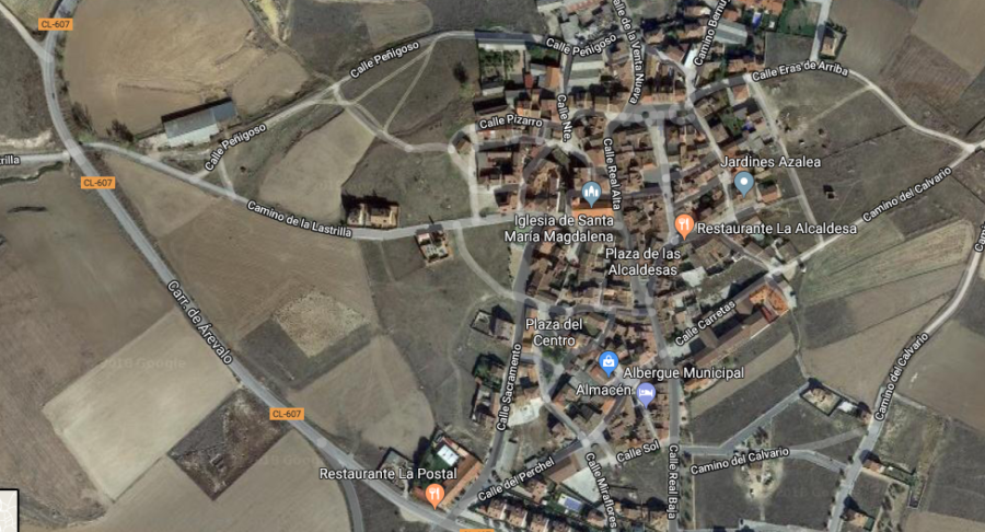 Un herido grave grave al chocar su vehículo contra una pared en Segovia