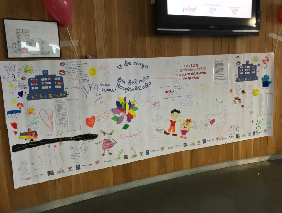 Besos, dibujos y música para celebrar el Día del Niño Hospitalizado