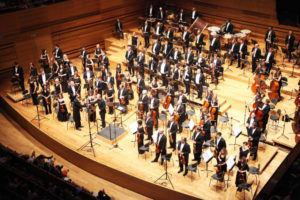 La Orquesta Sinfónica de Castilla y León en la Plaza del Azoguejo