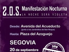 Manifestación nocturna «Emergencia Feminista 20S»