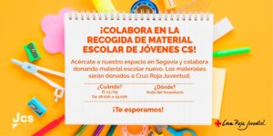 Recogida solidaria de material escolar en Segovia