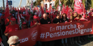 Fernández se une a la Marcha en Defensa de las Pensiones Públicas y se desplaza a Cerezo de Abajo para mostrar su apoyo