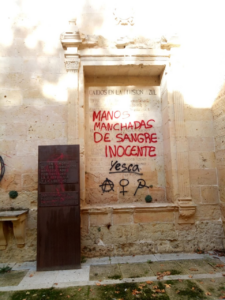 Actos vandálicos en el antiguo convento de San Agustín