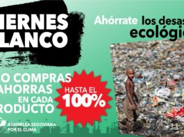 La asamblea segoviana por el clima impulsa una campaña contra el Black Friday