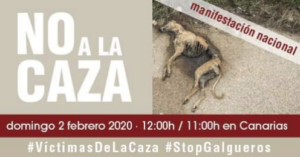 Manifestación «No a la caza» en Segovia