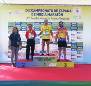 José Antonio Arias se proclama subcampeón de España de media maratón Master M-75
