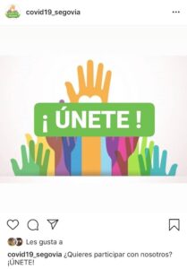 Un grupo de voluntarios se ofrece a ayudar a la gente en Segovia