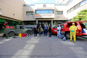 El Ejército ha realizado en Castilla y León cerca de 1.800 desinfecciones