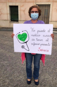 Vecinos de Muñoveros protestan por las carencias sanitarias en su pueblo