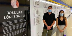 Metro de Madrid se hace eco del homenaje del artista López Saura a los colectivos afectados por la pandemia