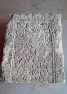 Hallada una inscripción romana en una vivienda de Duratón