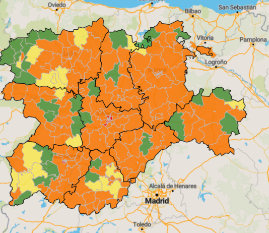 Solo 30 zonas básicas de salud de Castilla y León mantienen baja incidencia de COVID
