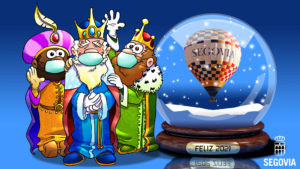 Los Reyes Magos llegarán en globo a Segovia y su estancia en la ciudad se podrá seguir por televisión y en redes sociales