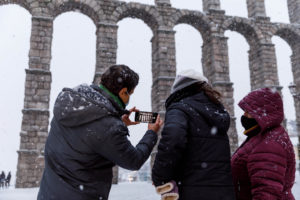 ¿Cuántos días nevó en Segovia el invierno pasado?