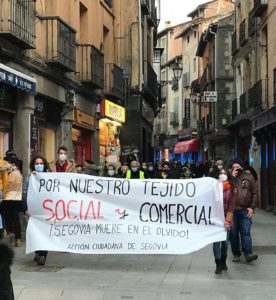 Movilización por el tejido comercial y social de Segovia