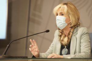 Verónica Casado reconoce que la situación de la pandemia «comienza» a mejorar