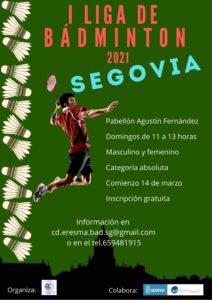 El CD Innorporc Eresma de Bádminton, con la colaboración del IMD, organiza la I liga de este deporte en Segovia 