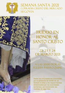 El Triduo en honor al Santo Cristo de la Cruz tendrá lugar los días 22, 23 y 24