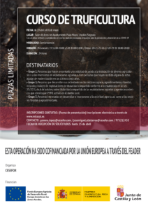 Segovia acoge un curso de truficultura desde el 19 de abril hasta el 1 de mayo