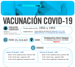 Se amplía la vacunación en Segovia