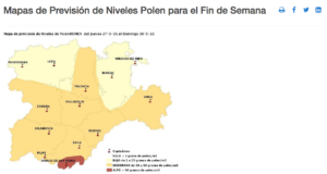 Consulta la previsión de polen en el servicio del Sacyl de la Junta