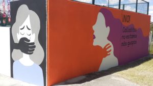 Ituero y Lama luce un mural contra la violencia machista