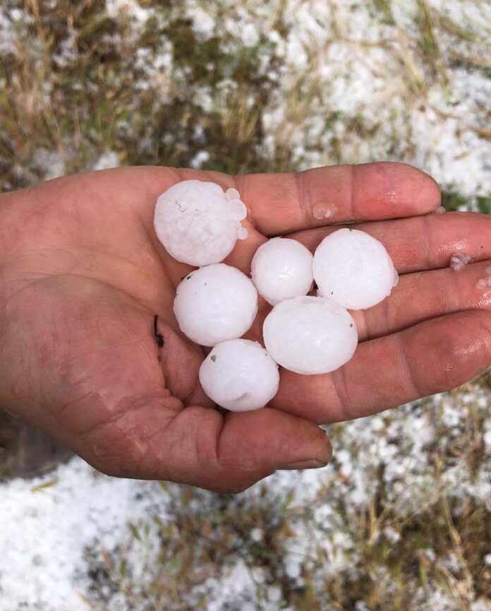 Aviso de granizo en Segovia