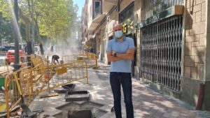 García-Foj denuncia que «las obras en Segovia son arreglos sobre los arreglos y molestias continuas»