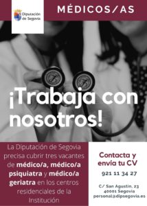 La Diputación busca médicos para centros residenciales en Segovia