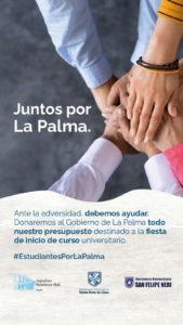 140 universitarios de Segovia y Valladolid renuncian a su fiesta de inicio de curso para ayudar a La Palma