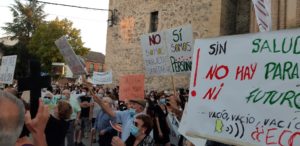26-S, manifestación en defensa de la Sanidad en Segovia