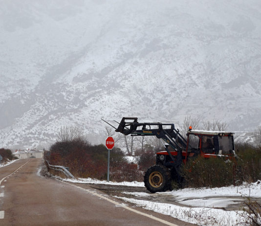 Aviso amarillo por nieve en Castilla y León