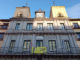 Pancarta contra la pena de muerte en el Ayuntamiento de Segovia