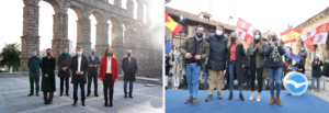 Encuentros en campaña: PP y PSOE coinciden dos veces en Segovia