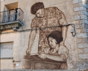 Mural maestra El Espinar