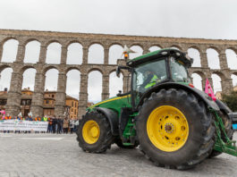 Segovia tendrá alteraciones en el tráfico por una concentración de tractores el lunes