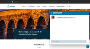 El nuevo portal web de Segovia cuenta con una asistente virtual ‘muy segoviana’