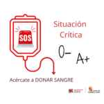 Situación crítica de los niveles de sangre de los grupos 0- y A+