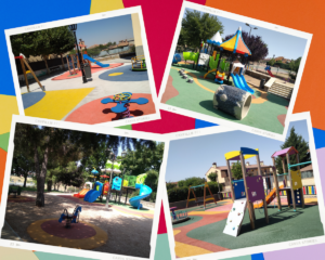 Palazuelos de Eresma moderniza sus parques infantiles