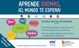 Ya puedes matricularte y estudiar tu idioma favorito en Segovia