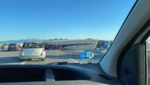 Aparatoso accidente en Roda de Eresma entre un turismo y un camión